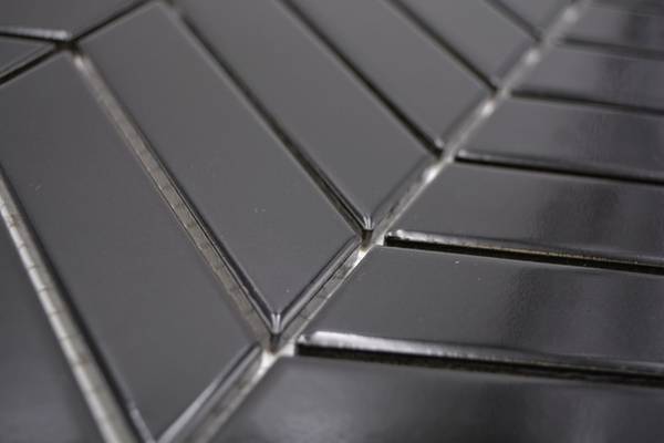 Mosaikfliesen 24-EV39 Schwarz - Keramik - 29 x 29 x 29 cm
