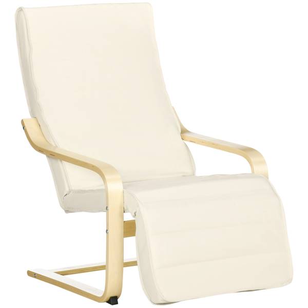 Relaxsessel BB3666 Weiß - Metall - 61 x 23 x 81 cm
