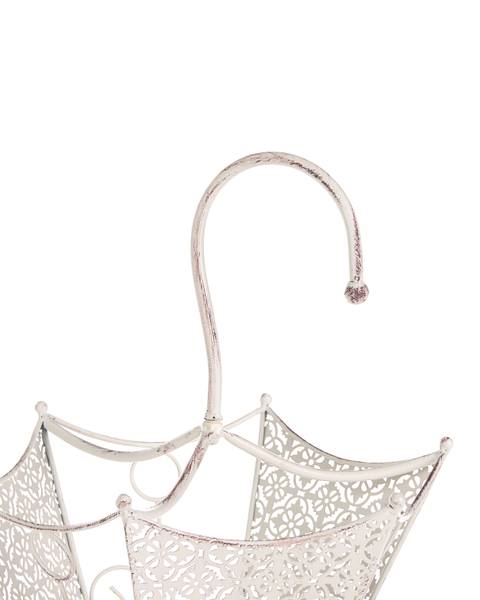 Paraplubak GOUVILLE wit - metaal - 35 x 70 x 28 cm