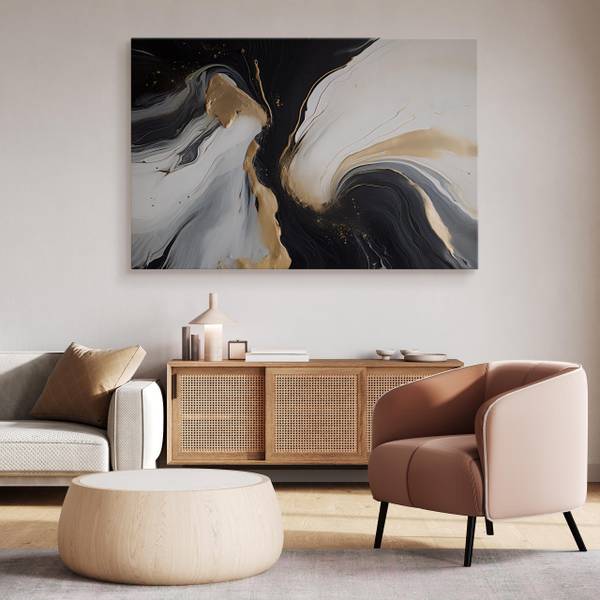 Leinwandbild Marmor moderne Muster 120 x 80 x 80 cm