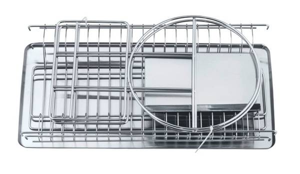 Geschirrabtropfer Exclusiv Duo Edelstahl - Silber