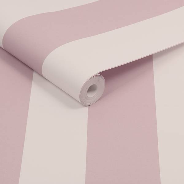 Vliestapete Harborough Streifen Pink - Fleece - 52 x 1005 x 2 cm