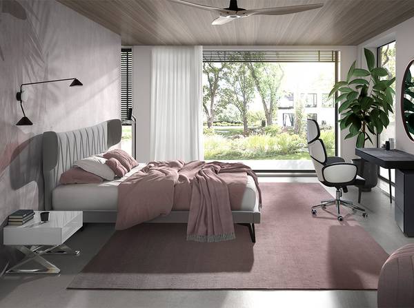 Bureaudraaistoel 4142 grijs - PVC - 64 x 118 x 69 cm