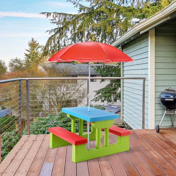 Kinder Sitzgruppe Sitzgarnitur Metall - 107 x 135 x 107 cm