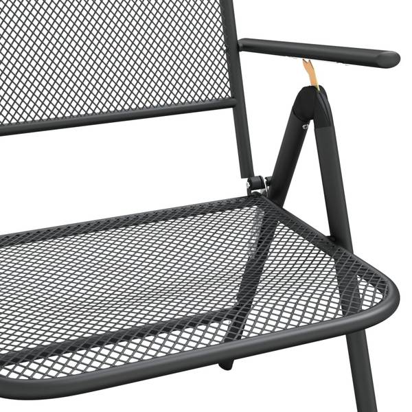 Garten Essgruppe 3033356-1 (3-teilig) Grau - Netzstoff - 80 x 72 x 80 cm