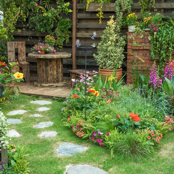 Bain d'oiseaux en fonte de fer Noir - Vert - Fonte - 14 x 101 x 19 cm