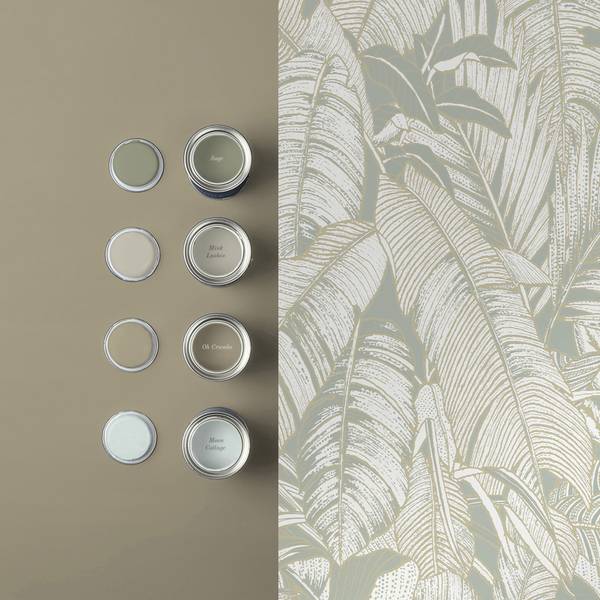 Vliestapete Paradies Grau