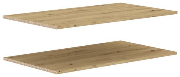 Einlegebodenset MILOS 2-teilig Braun - Holzwerkstoff - 88 x 2 x 50 cm
