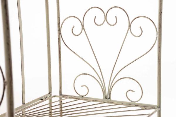 Opvouwrek Mia wit - metaal - 62 x 153 x 33 cm