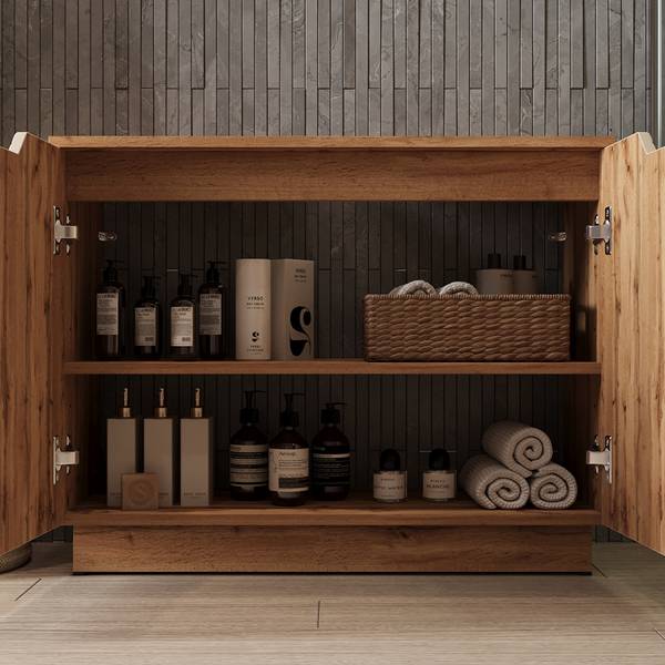 Meubles bain Lotta 59533 Beige - Cachemire - Imitation chêne dakota
