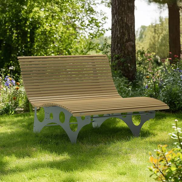 Wellenliege NIRA Teak Dekor