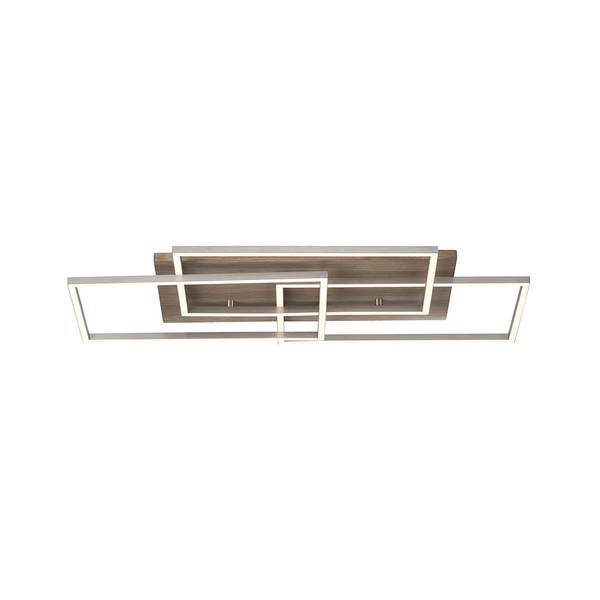 Deckenlampe Rahmen Holz Braun - Metall - 40 x 6 x 72 cm