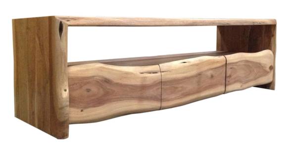 ALBERA Lowboard Braun - Akazie - 146 x 46 x 50 cm