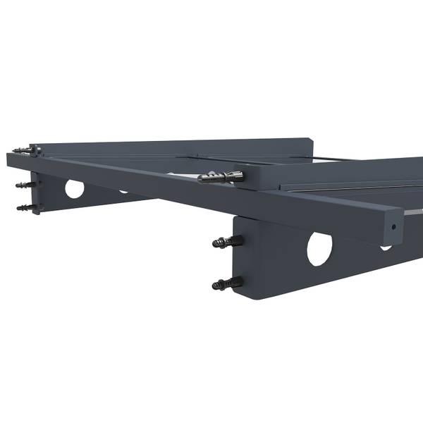 Vordach Manila Grau - Metall - 150 x 1 x 80 cm