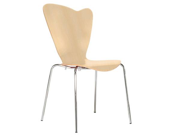 Designer Stapelstuhl Beige, Bistrostuhl kaufen