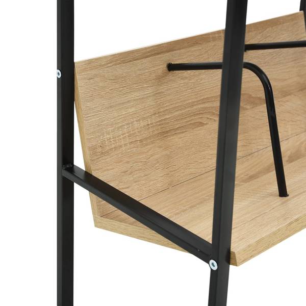 Bücherregal 3002406 Schwarz - Braun - Stahl - 28 x 59 x 52 cm