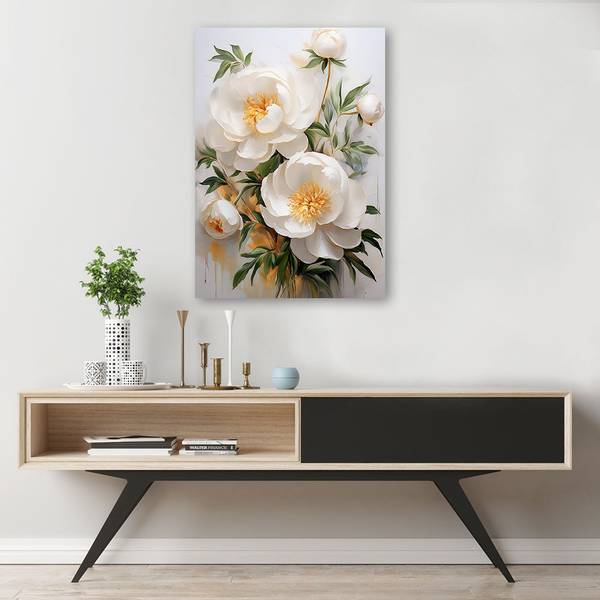 Wandbild pfingstrosen blumen natur 80 x 120 cm