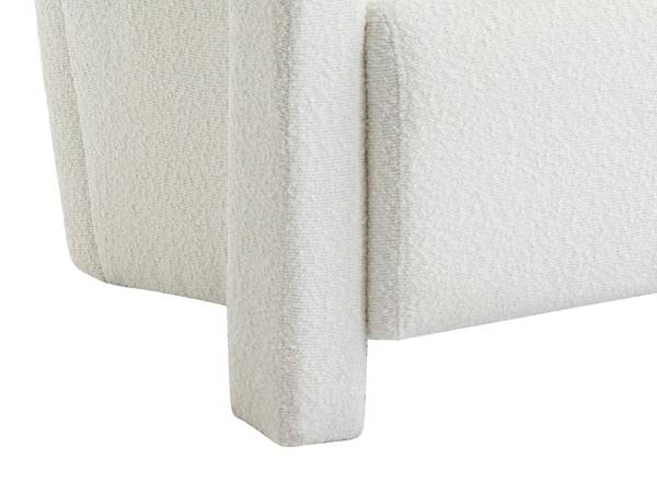 Sessel mit gerader Rückenlehne ISPARTA Weiß - Textil - 83 x 71 x 65 cm