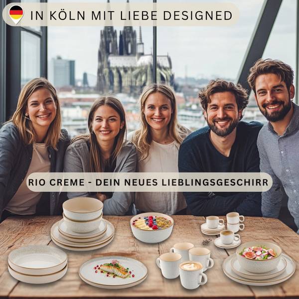 Schalen Rio - 4 teilig Creme - Anzahl Teile im Set: 4