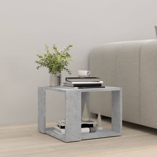 Couchtisch D688 Steingrau - 40 x 40 cm