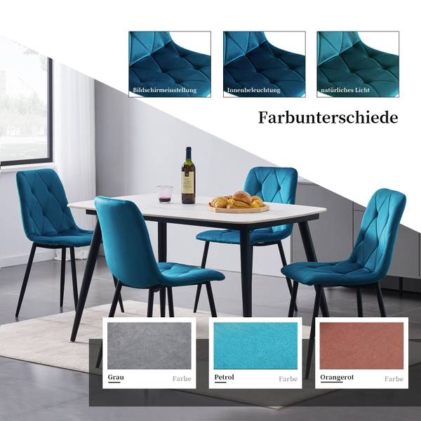 Chaise de salle à manger VICKA Bleu