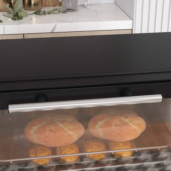 Minibackofen 800-088V90BK Schwarz