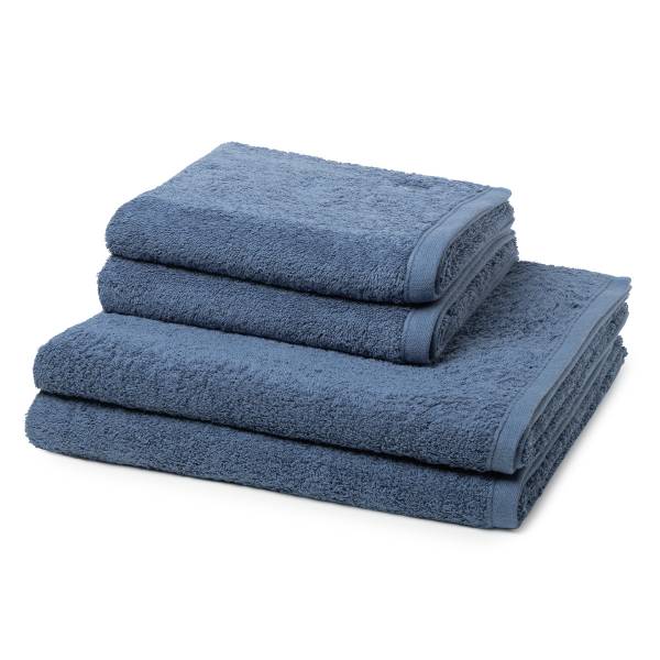 Vita 4-teilig Handtuch-Set Nachtblau