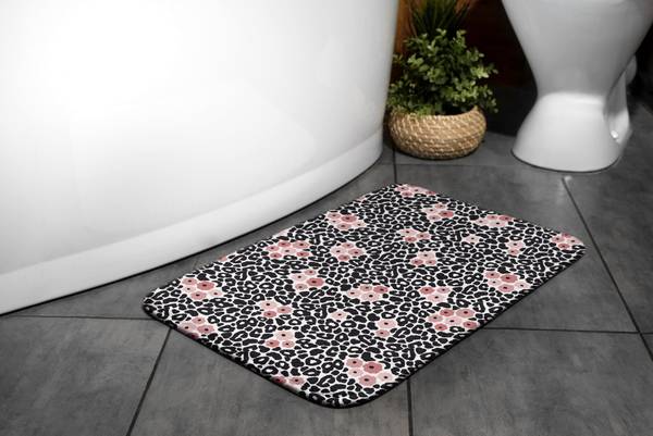 Badteppich Abstraktion Leopard 75 x 45 x 75 cm