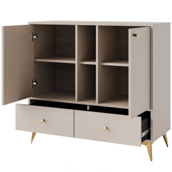 Kommode FLOREN VII Grau - Holzwerkstoff - 100 x 94 x 41 cm