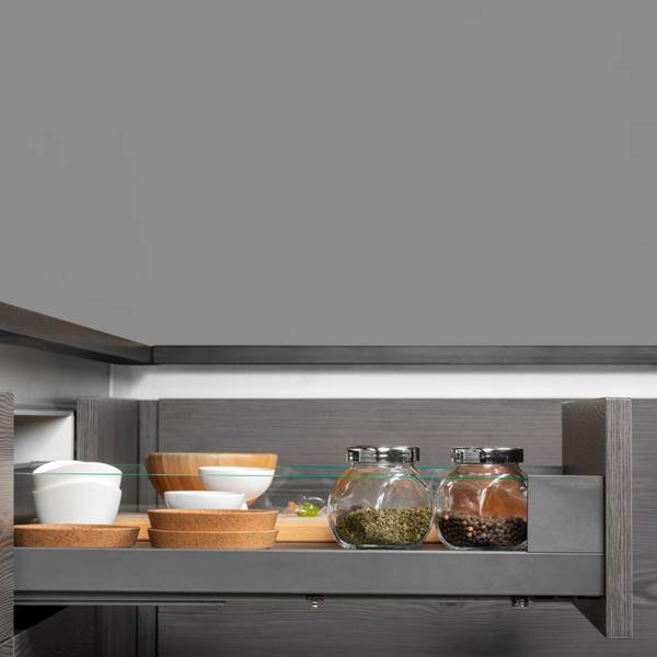 Schublade Vertex 3130035 Grau - Metall - 17 x 6 x 48 cm