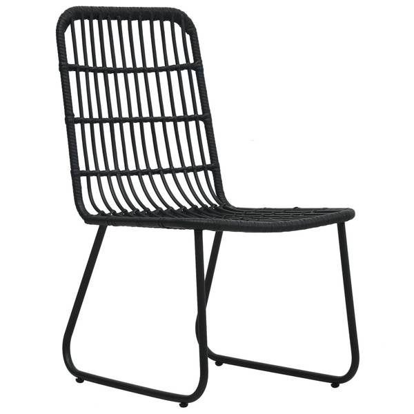 Garten-Essgruppe 3012986-4 (7-teilig) Schwarz - Polyethylen - 80 x 74 x 150 cm