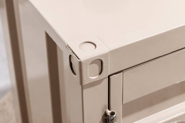 Verriegelbarer Aktenschrank GLOBETROTTER Beige - Grau
