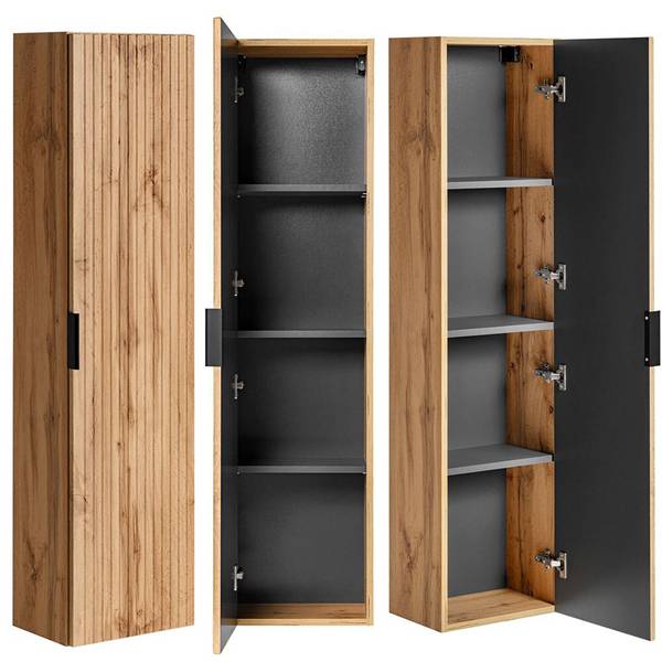 Badmöbel-Set ADELAIDE-56-156 5er-Set Braun - Holzwerkstoff - 220 x 200 x 47 cm