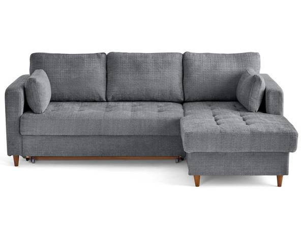 Canapé d'Angle Convertible ANNA Gris