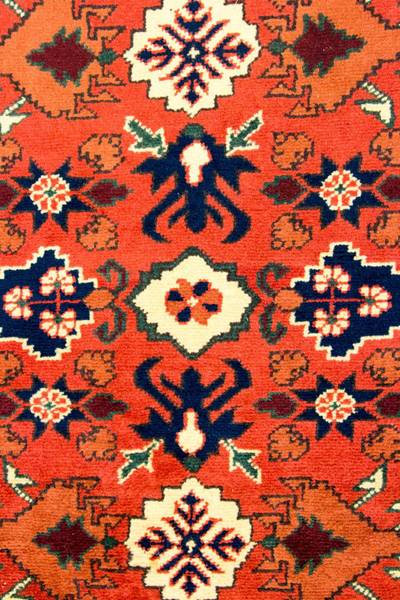 Orientteppich Läufer Oriental Orange - Wolle - 84 x 1 x 305 cm