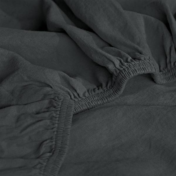 Spannbettlaken 165788 Anthrazit - 90-100 x 190-200 cm