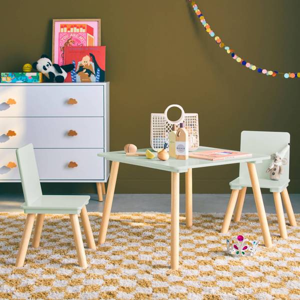 Kindertisch Judith 2er Set Grün