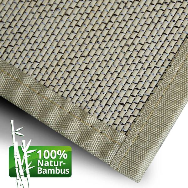 Bambus-Teppich Panda Beige - 160 x 230 cm
