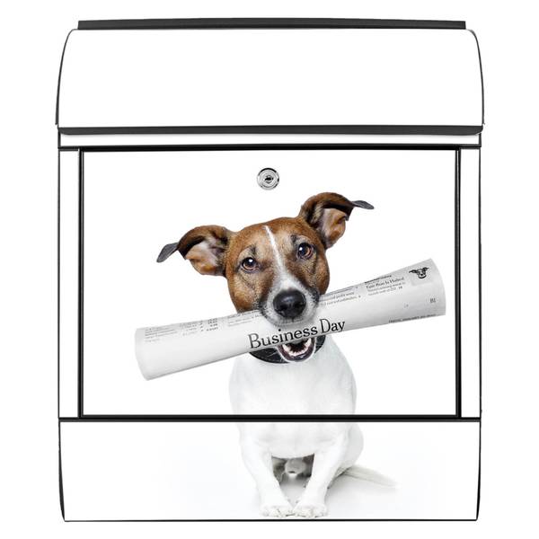 Briefkasten Stahl Business Day Schwarz - Stahl - 38 x 46 x 13 cm