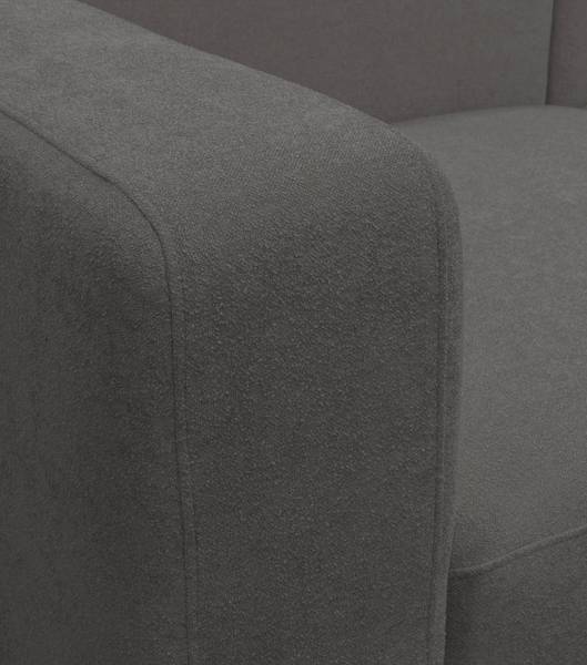 3-Sitzer Modulares Ecksofa Cubo Grau - Textil - 226 x 66 x 179 cm