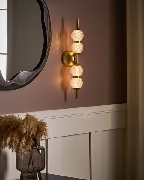 Wandlampen ARAS Gold - Glas - 10 x 60 x 10 cm