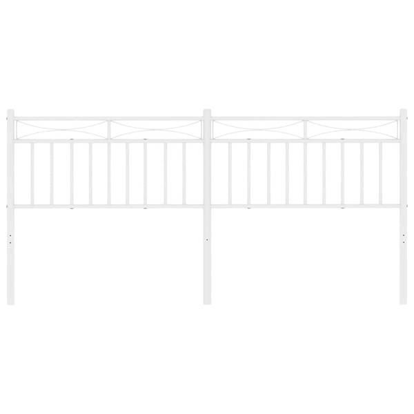Kopfteil 3032644-2 Weiß - Stahl - 3 x 91 x 198 cm