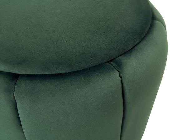 Pouf IRVING Dunkelgrün - Gold - Grün