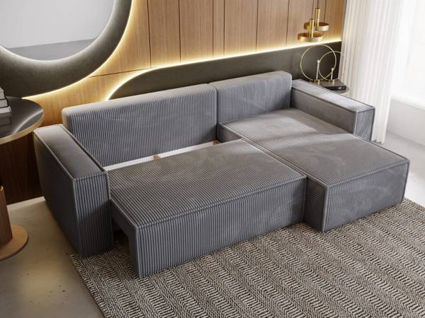 Ecksofa PRATO XL Dunkelgrau