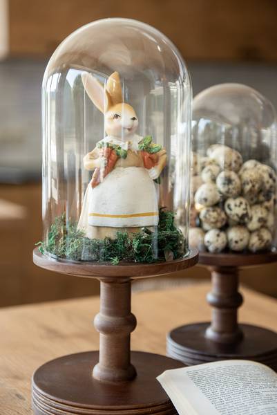 Dekorationsfigur Kaninchen Easter&Atrick Braun - Kunststoff - 8 x 20 x 10 cm