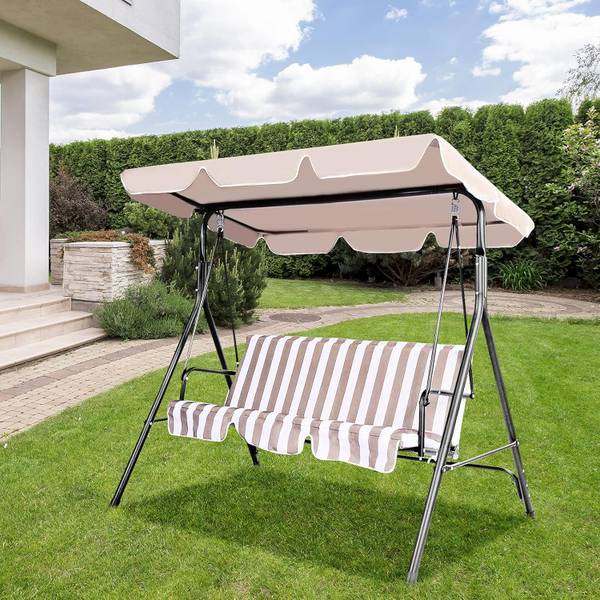 Zonnescherm AB4987NL beige - kunststof - 132 x 1 x 191 cm