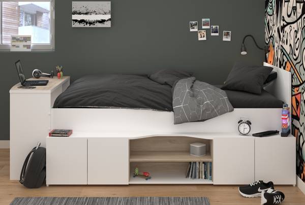 Hochbett Cleo1 Holzwerkstoff - 241 x 90 x 116 cm