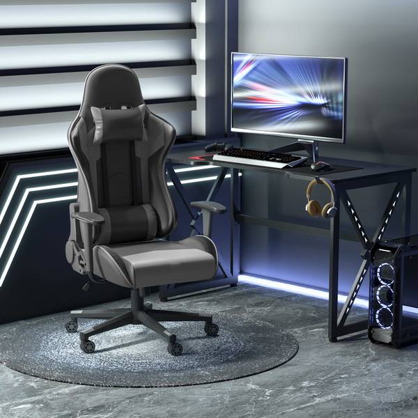 Gamingstoel 921-251 bruin - kunstleer - 74 x 136 x 68 cm