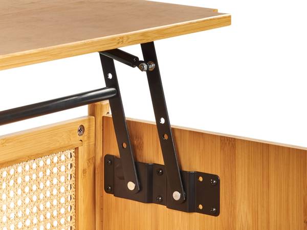 Couchtisch SURREY Blau - Bambus - 99 x 43 x 1 cm