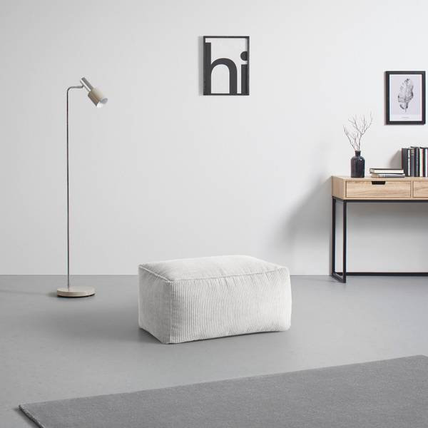 Hocker CAROLINE Beige - Textil - 80 x 38 x 50 cm